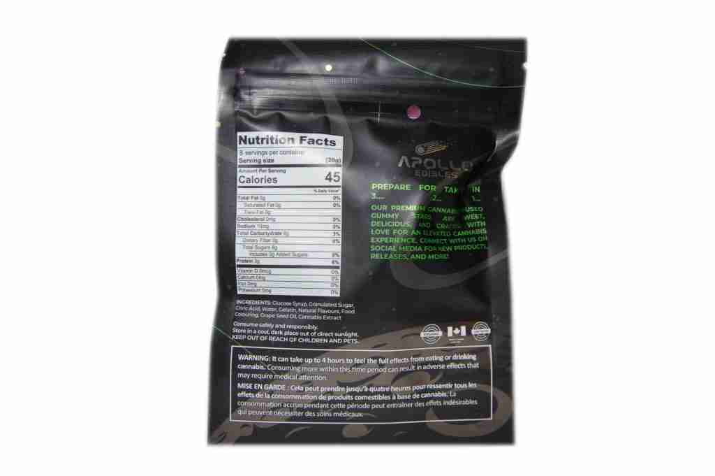Apollo Edibles – Watermelon/Green Apple Shooting Stars (1000mg)(Sativa) - Image 2