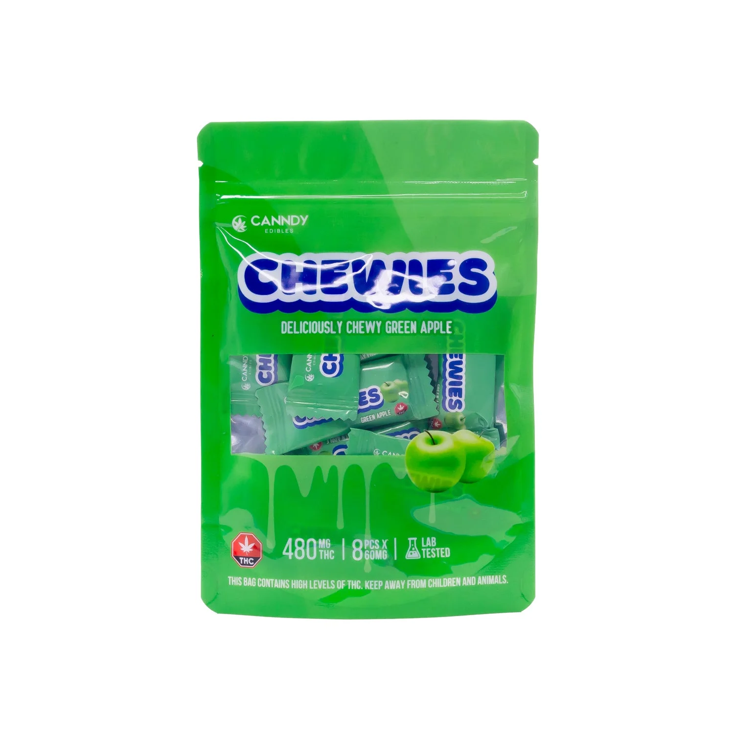 Canndy Edibles - Chewies (Green Apple) (480MG THC)
