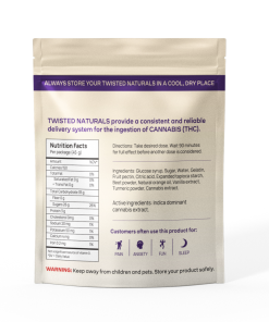 Twisted Naturals – Orange Creme Twisted Naturals Gummies (200mg THC, Indica) - Image 2