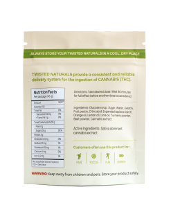 Twisted Naturals – Fresh Citrus Twisted Naturals Gummies (200mg THC, Sativa) - Image 2