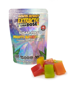 Golden Monkey Sugar Free THC Gummy’s – Fruity Adventure - (1500MG)