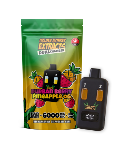 Golden Monkey THC Vape – Dual Chamber – (6000MG) - Image 2